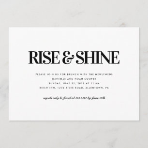 Rise and Shine Brunch Invitation