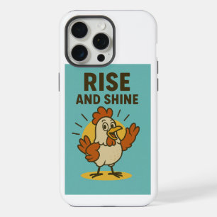 Rise and Shine Happy Chicken iPhone 15 Pro Max Case