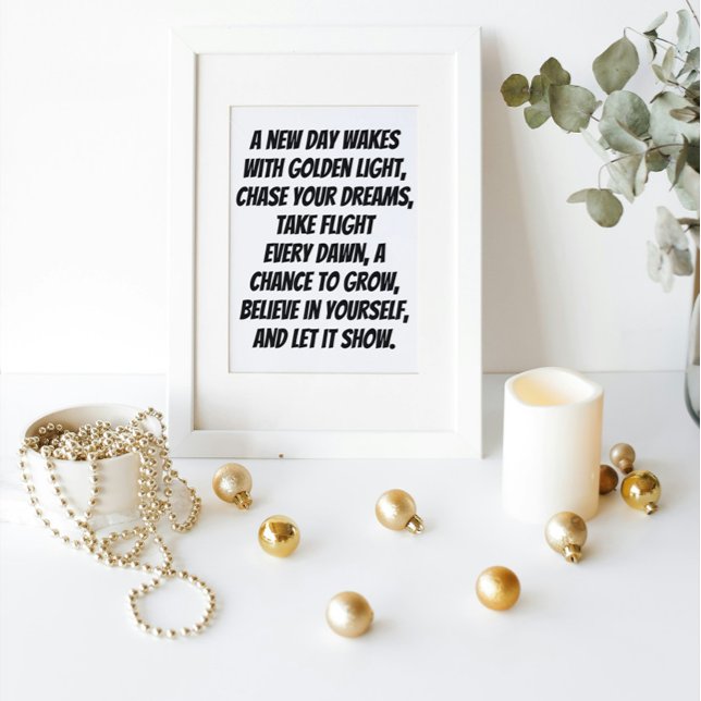 Rise and Shine Inspirational Mini Poem Poster (Creator Uploaded)