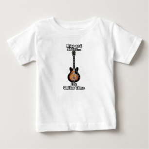 Rise and shine. it's guitar time. vintage brown baby T-Shirt