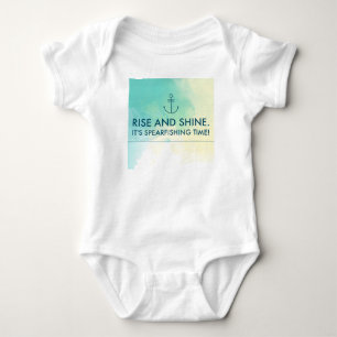 Rise and Shine It's Spearfishing Time Baby Bodysuit