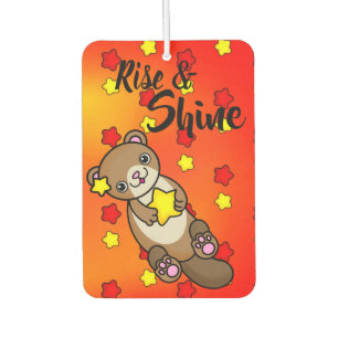 Rise and Shine Little Colourful Stars and Otter Car Air Freshener