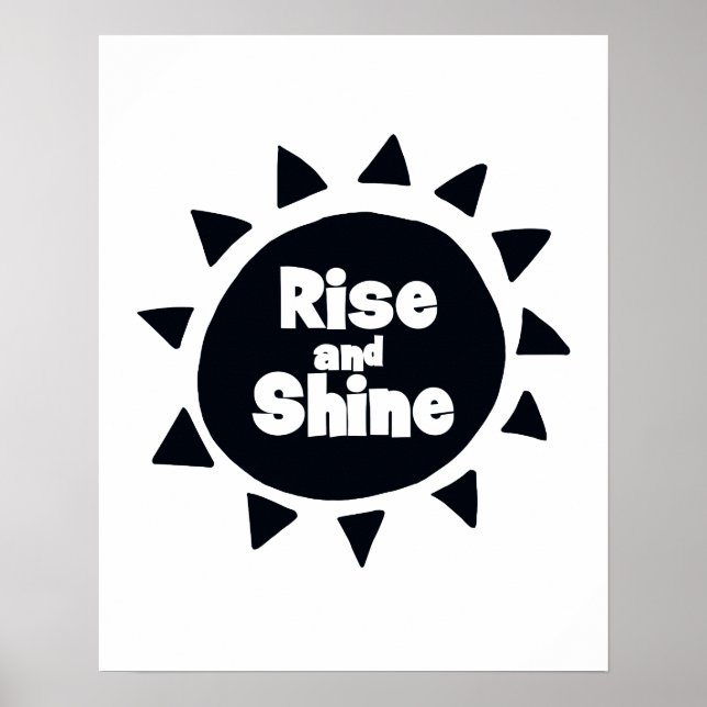 Rise and Shine Nursery Poster (Front)