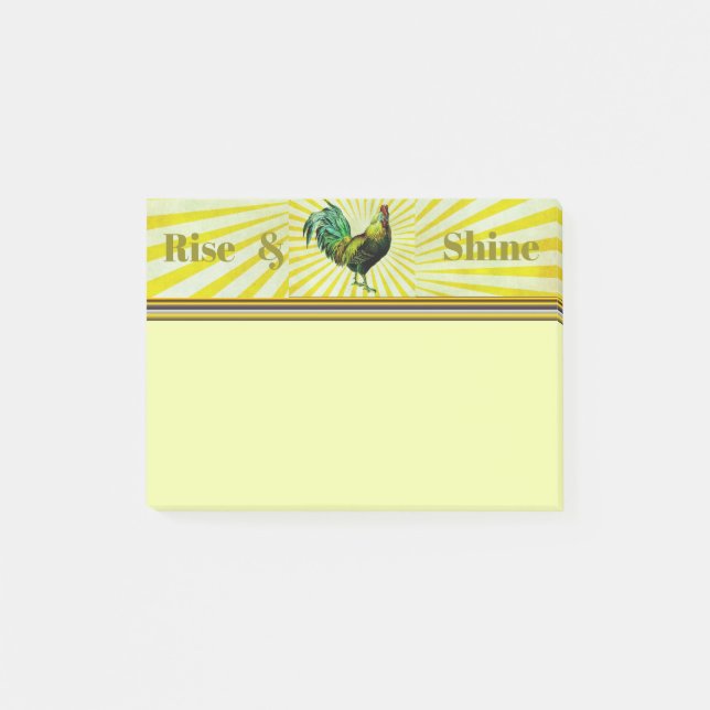 Rise and Shine Post-It Notes (Front)