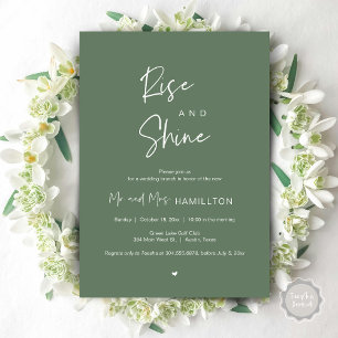 Rise and Shine, Post wedding Brunch Invitation