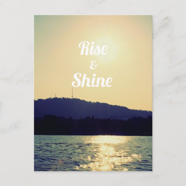 Rise and shine postcard (Front)