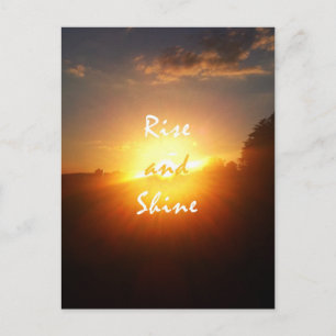 Rise and shine postcard