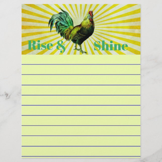 Rise and Shine Stationery (Front)