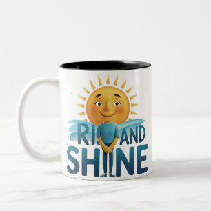 Rise and Shine Two-Tone Coffee Mug