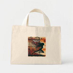 Rise Break Bloom – Powerful quote art for blooming Mini Tote Bag