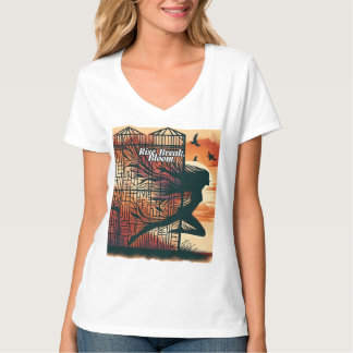 Rise Break Bloom – Powerful quote art for blooming T-Shirt