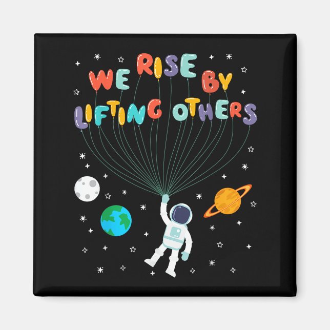 Rise Children Apparel Uni-kids Black Small We Rise Magnet (Front)