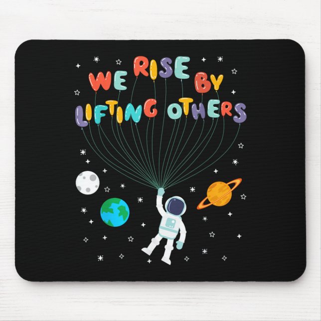 Rise Children Apparel Uni-kids Black Small We Rise Mouse Mat (Front)