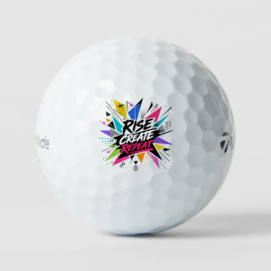 Rise Create Repeat Inspirational Motivational Quot Golf Balls