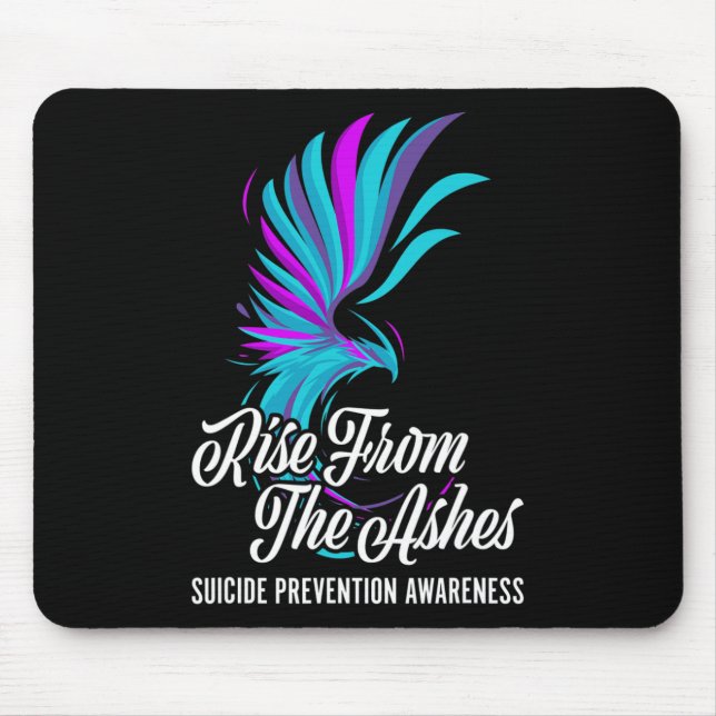 Rise From Phoenix The Ashes Suicide Prevention Awa Mouse Mat (Front)