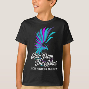 Rise From Phoenix The Ashes Suicide Prevention Awa T-Shirt