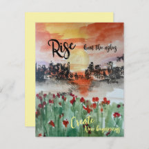 Rise from the Ashes Flat Note Card