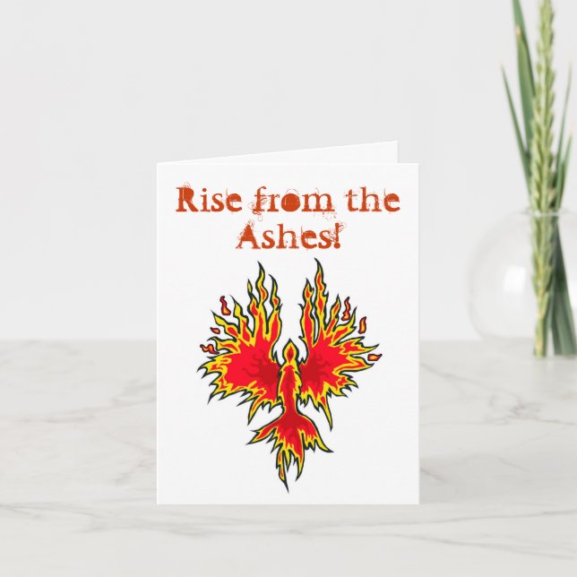 Rise From The Ashes - Phoenix Notecard (Front)
