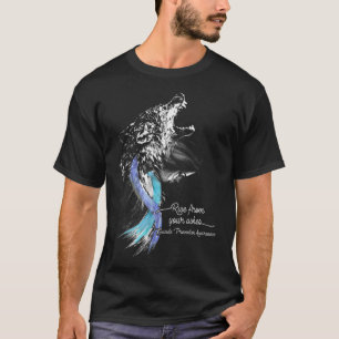 Rise From Your Ashes Wolf Suicide Prevention  T-Shirt