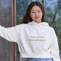 Rise In Peace Move With Power Minimal Typography