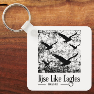 Rise Like Eagles – Isaiah 40:31 Key Ring