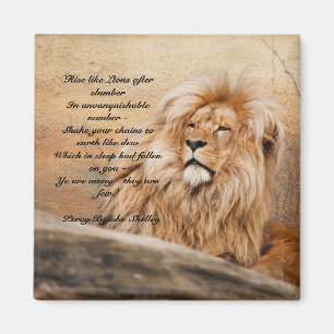 "Rise like Lions" Magnet