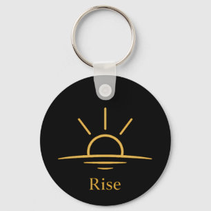 Rise — Minimalist Sunrise Key Ring
