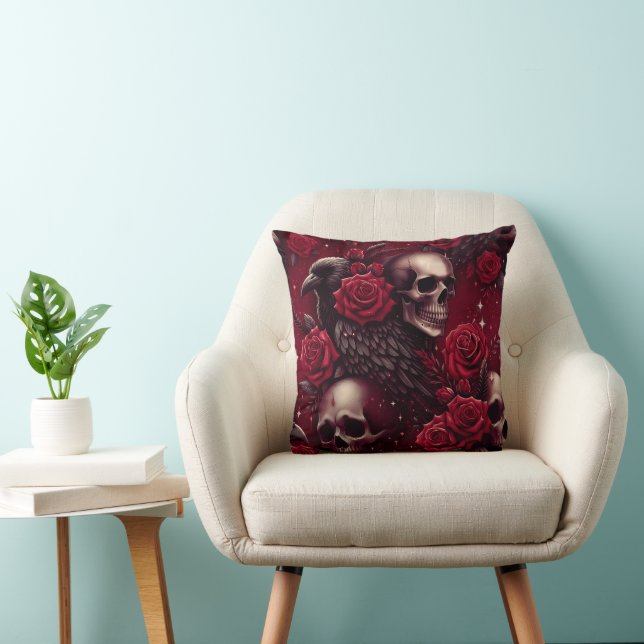 Rise Of Darkness 16x16 Throw Pillow (Chair)