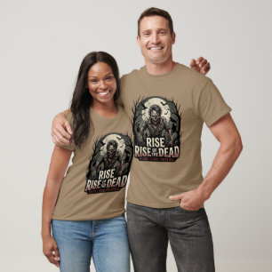 Rise Of The Dead Vintage Zombie Graveyard Horror T T-Shirt