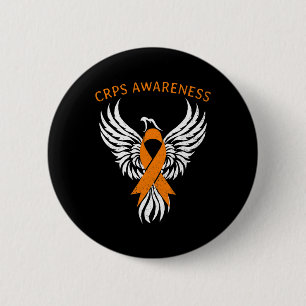 Rise of the Phoenix RSD CRPS Awareness Month Orang 6 Cm Round Badge