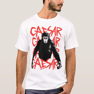 Rise Of The Planet Of The Apes Caesar In Black Whi T-Shirt