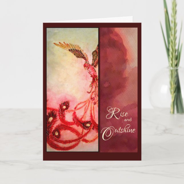 Rise - Phoenix Greeting Card (Front)