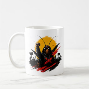 Rise. Resist. Rule. Rebel Cockroach Graphic Coffee Mug