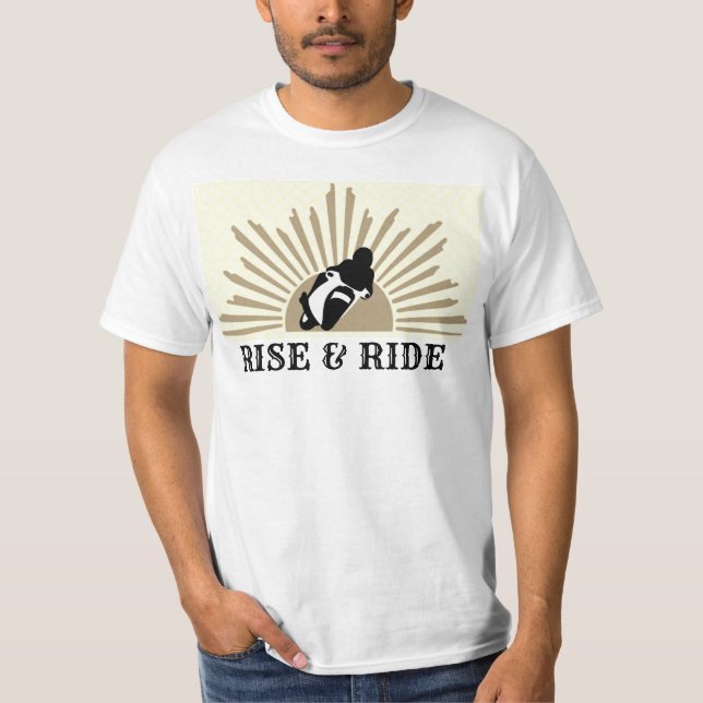 Rise & Ride - Gold T-Shirt (Front)
