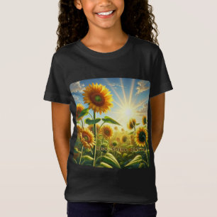 Rise Shine Bloom – Sunflower Inspirational T-Shirt