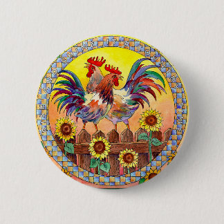 RISE & SHINE by SHARON SHARPE 6 Cm Round Badge