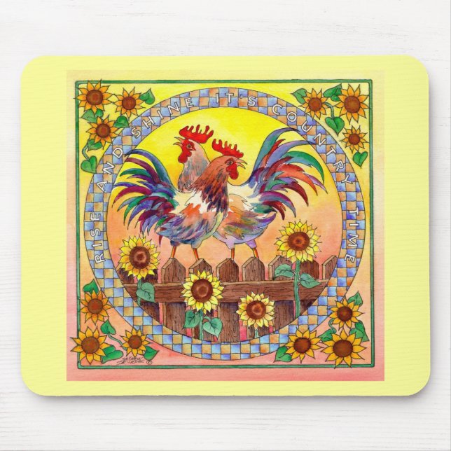 RISE & SHINE by SHARON SHARPE Mouse Mat (Front)