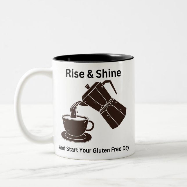 Rise & Shine Two-Tone Coffee Mug (Left)