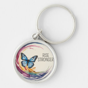 Rise Stronger Themed Key Ring