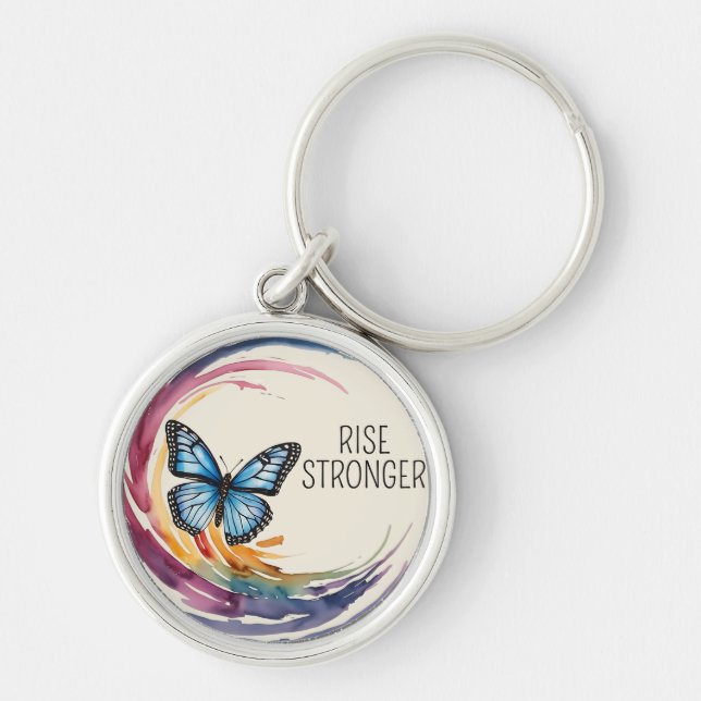 Rise Stronger Themed Key Ring (Front)