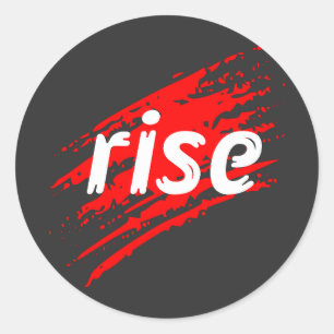 Rise Tiger Claw Graphic Stickers– Bold Wild Street Classic Round Sticker