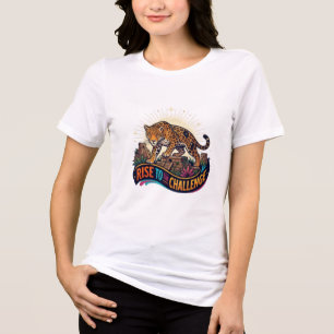 Rise To The Challenge Jaguar Ancient Temple Graphi Tri-Blend Shirt