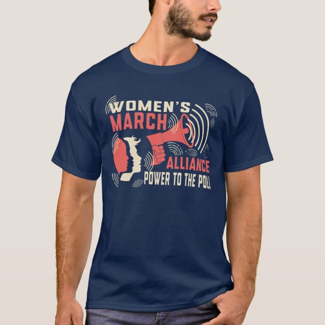 "Rise Together: Women's March Merch" T-Shirt (Front)