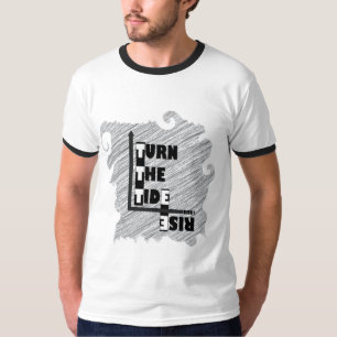 Rise & Turn The Tide Ringer T-Shirt. T-Shirt