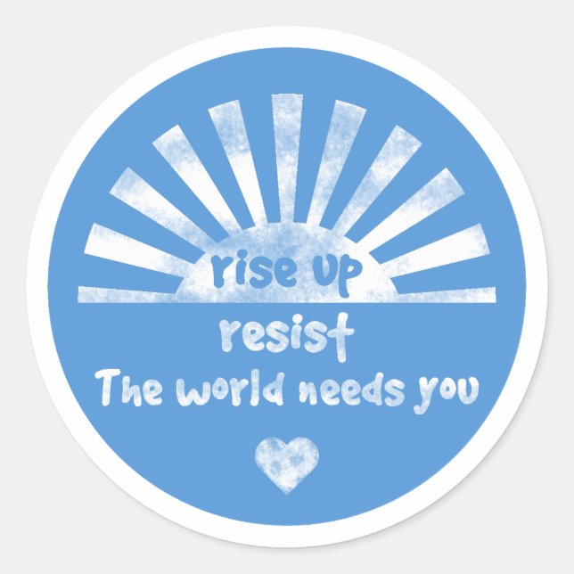 Rise Up and Resist Sticker Sheet (Front)