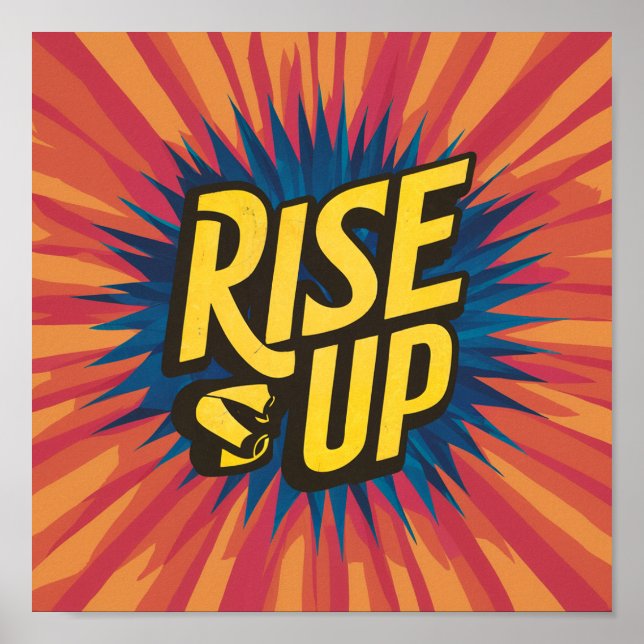 Rise Up Inspirational Poster (Front)