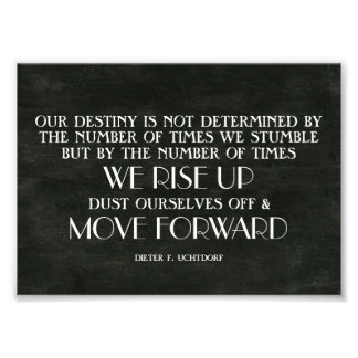 Rise Up & Move Forward Inspirational Quote Photo Print