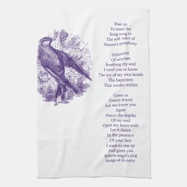 Rise Up Poem Tea Towel (Vertical)