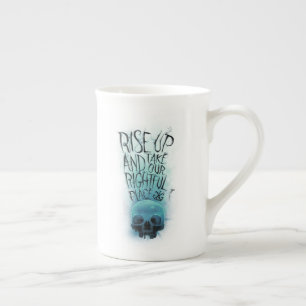 "Rise Up" Skull & Smoke Graphic Bone China Mug