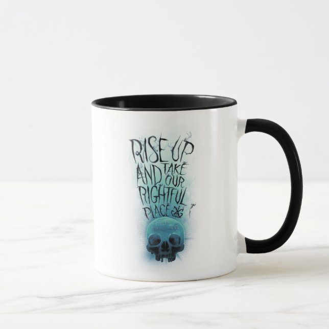 "Rise Up" Skull & Smoke Graphic Mug (Right)